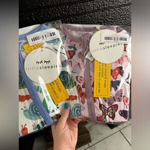 Little sleepies shorty bundle butterfly kisses and inchin’ along 12-18 NIB